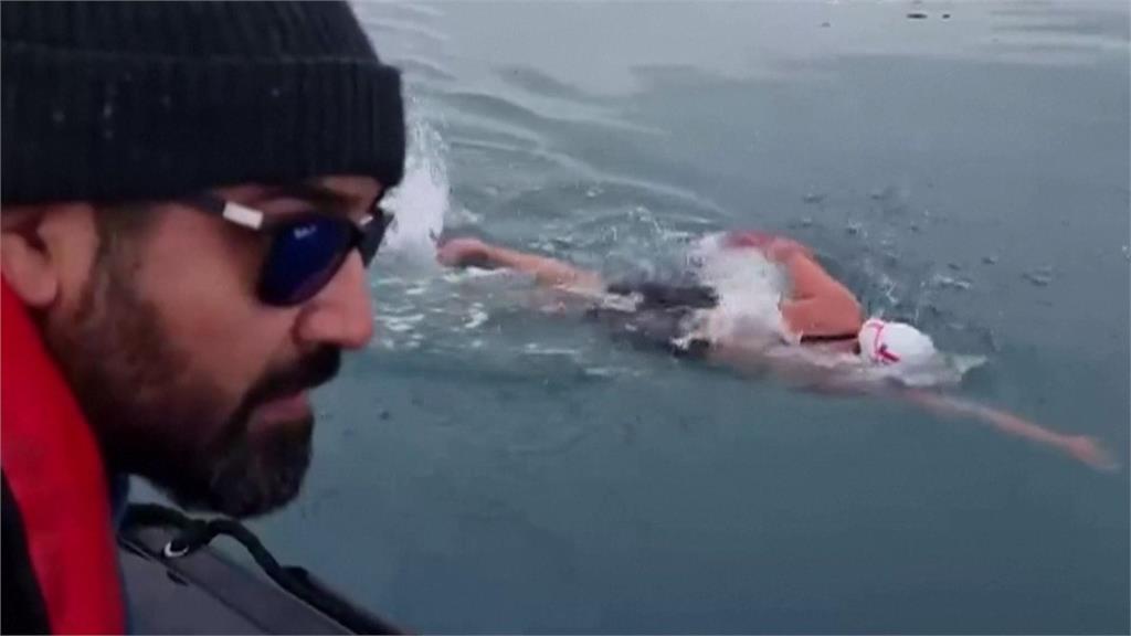 挑戰南極海域游泳最長紀錄　智利女泳將45分鐘游2.5公里