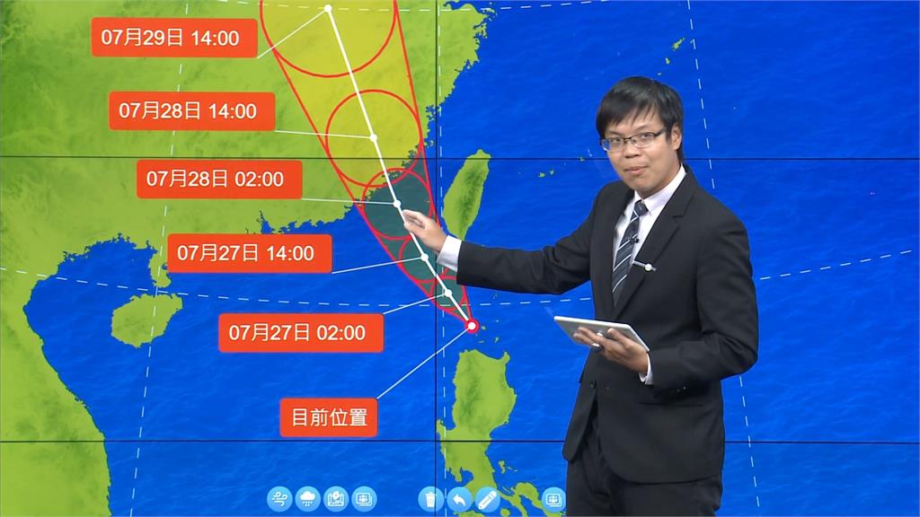 中颱「杜蘇芮」觸陸　花東、南台灣越晚風雨越明顯