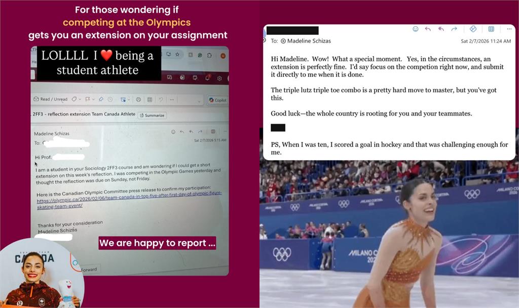 2026冬奧最搞笑插曲！22歲正妹國手遲交作業「1封信」求饒網笑：最強理由