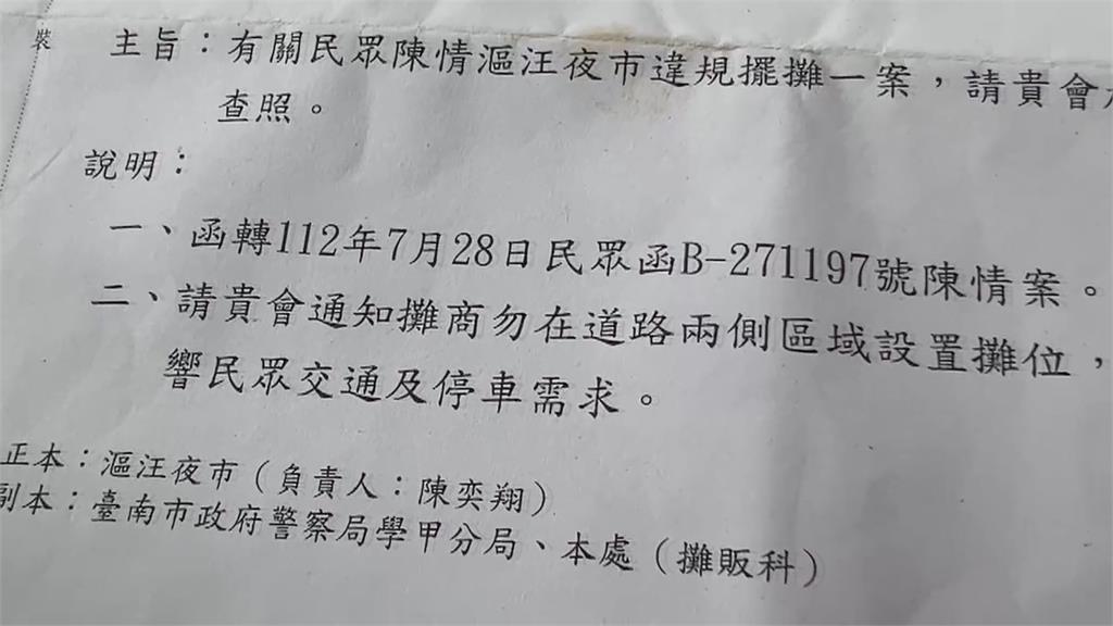 疑遭檢舉無營業許可　台南40年老夜市面臨停業