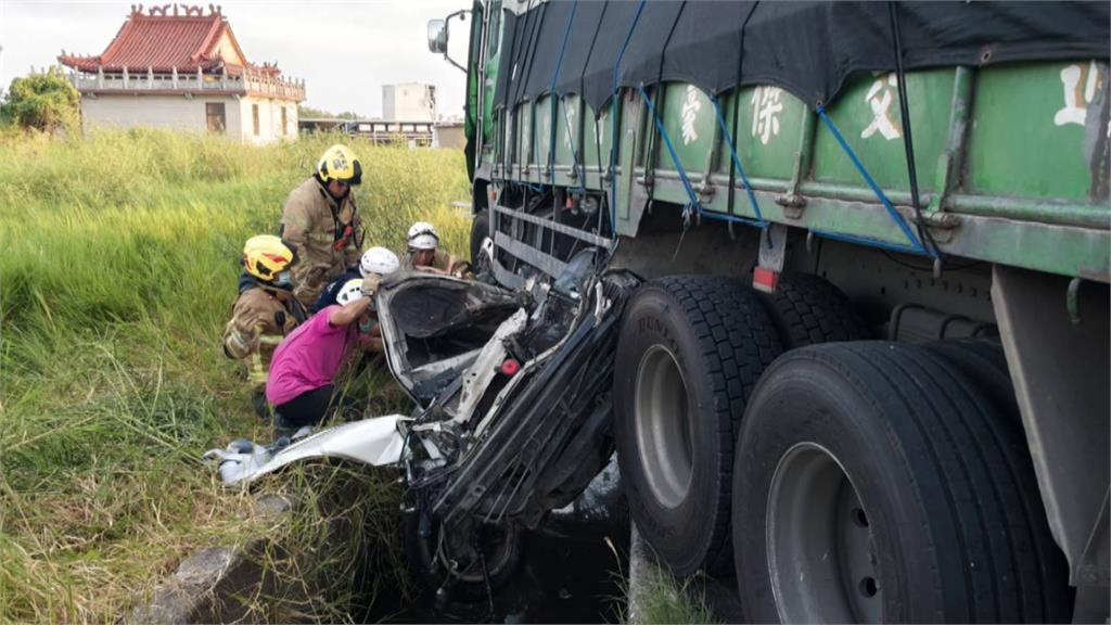 父親節悲劇！轎車駕駛遭撞身亡　肇事大貨車毒駕上路