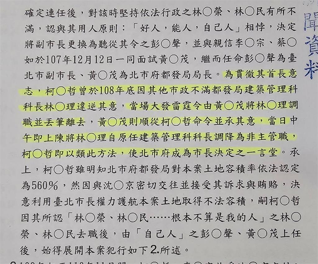 起訴柯文哲/科長違逆市長當場遭怒丟筆、要求調職 游淑慧不寒而慄:北市府淪為一言堂