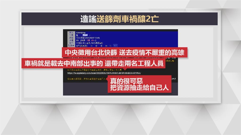 醫造謠「送快篩釀2死」 雙和醫院:記大過處分