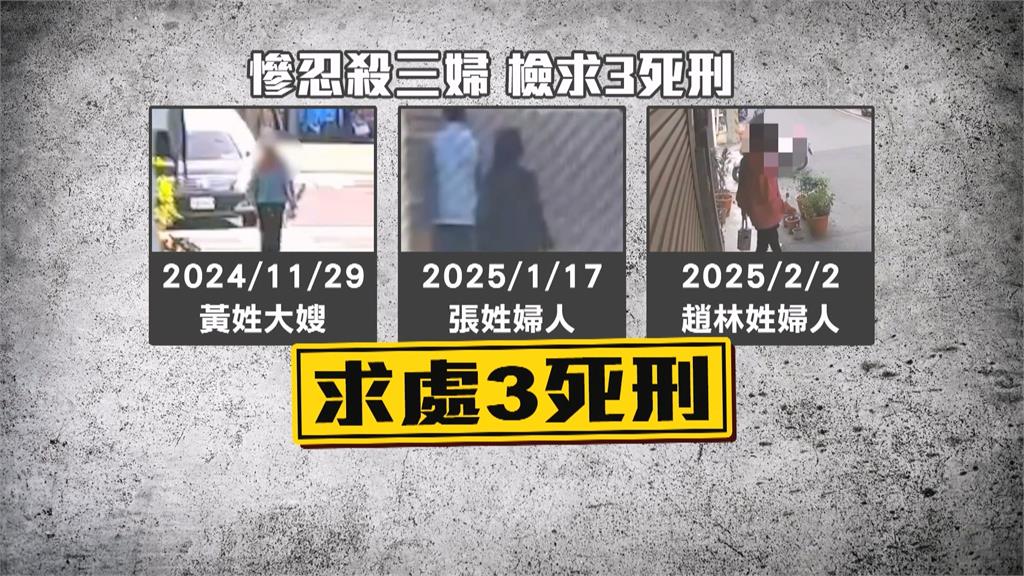 高雄碎屍魔涉殺三婦人! 檢正式起訴求處3個死刑