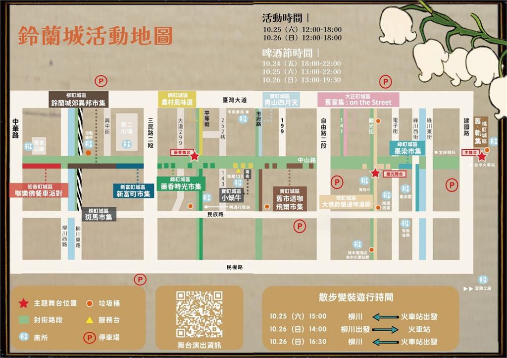 台中歷史盛典! 2025鈴蘭通散步納涼會喚醒台中百年記憶