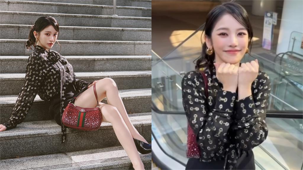 蔡瑞雪手扶梯上「透膚黑Bra穿搭」太火辣!10秒熱舞晃片流出…網暈爛