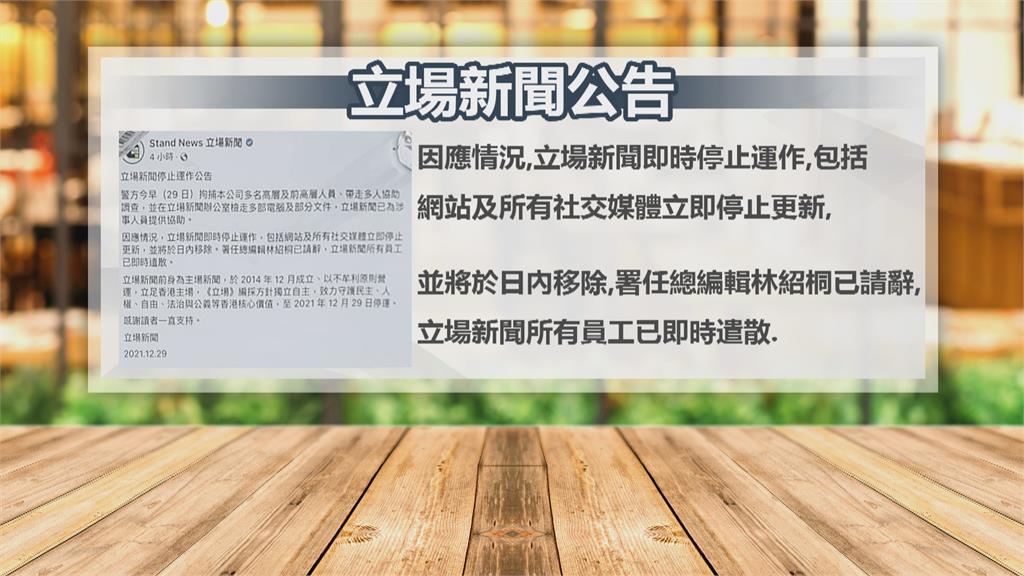 聲援立場新聞！　在台香港青年批中國「以言入罪」