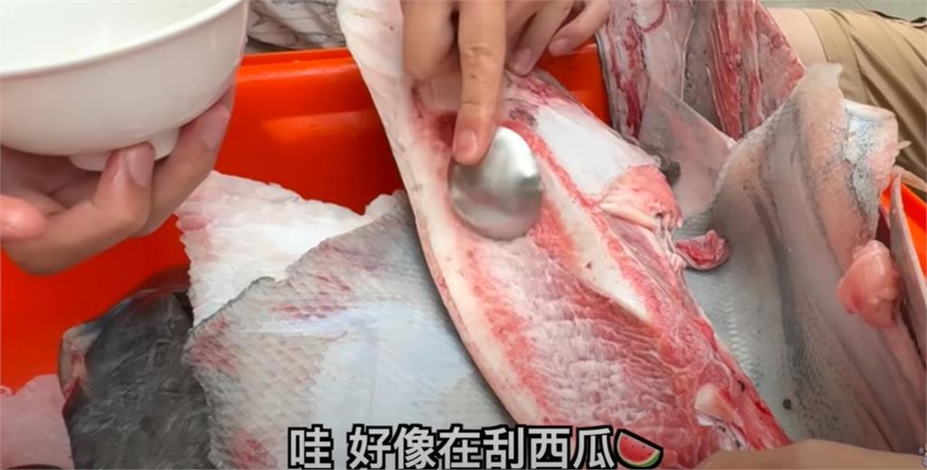 YTR拿湯匙開挖現吃「220公斤」要價30萬黑鮪魚!壯觀畫面曝掀百萬網朝聖