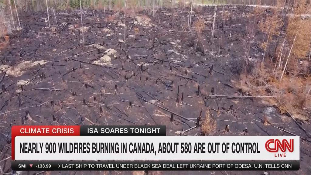 異常高溫！加拿大野火連燒數月　千萬公頃、「南韓大小」土地成黑炭