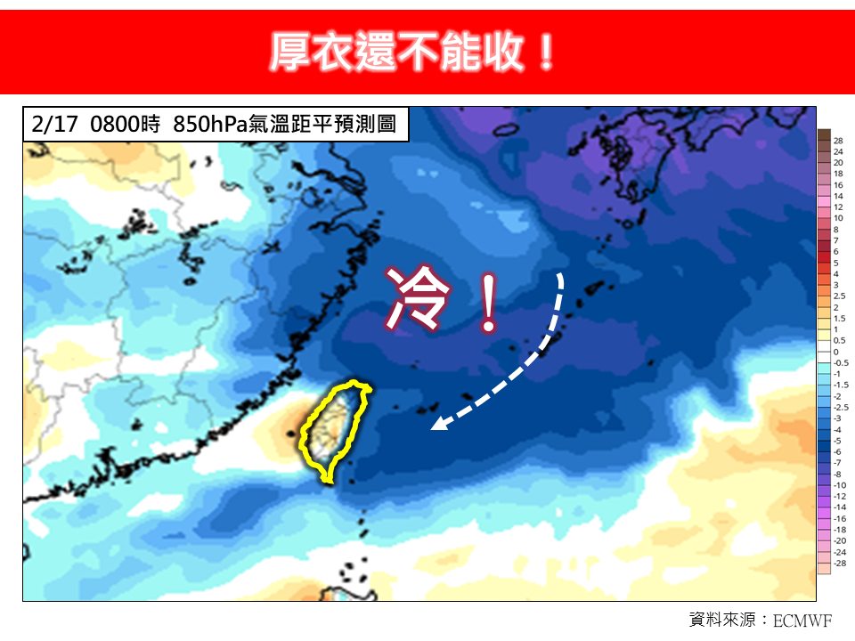 情人節回暖「厚衣先別收」還要凍4天！下週「冷氣團殺到」2地區立馬轉冷