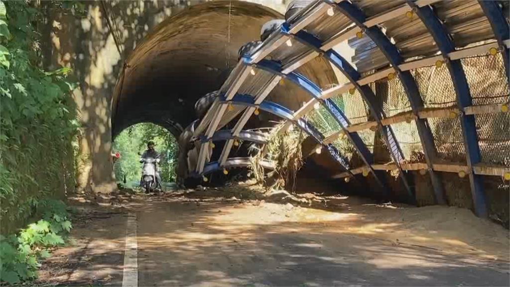 防護網不見成效? 新竹「光明隧道」邊坡坍塌幸未釀傷