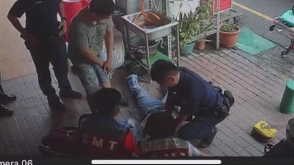 再晚一點恐腦死...男子休克路倒 員警趕到場CPR緊急救命