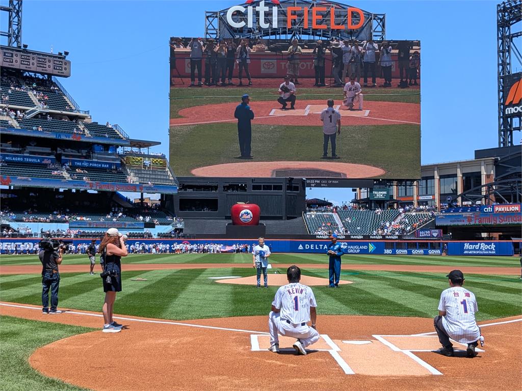 快新聞／MLB大都會台灣日登場！蔡其昌、林琪兒開球　邀大聯盟來台交流賽