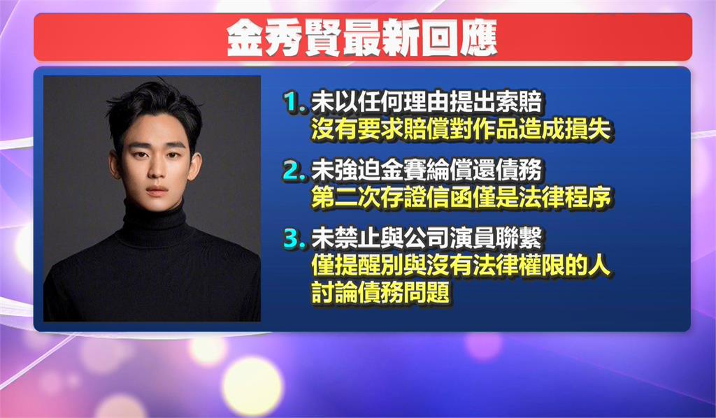 金秀賢公司怒了! 警告金賽綸家屬:停止發布不實言論
