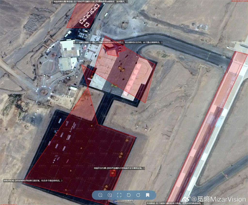 快新聞／中國出手也沒用！公開美軍F-22戰機衛星圖　伊朗首都遭空襲、哈米尼身亡