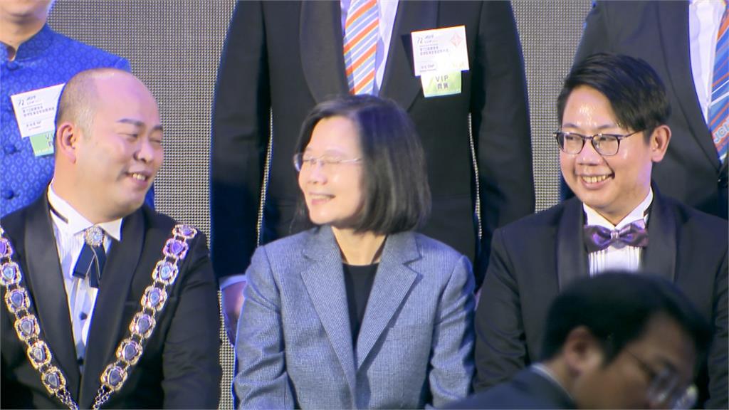 出席國際青商會就職典禮　外交重要推手！蔡總統：寶貴建議打造更好台灣
