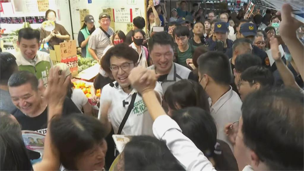 快新聞／洋流太誇張了！竟成功沖破「鐵藍文山區防線」　群眾擠爆1夜市挺沈伯洋