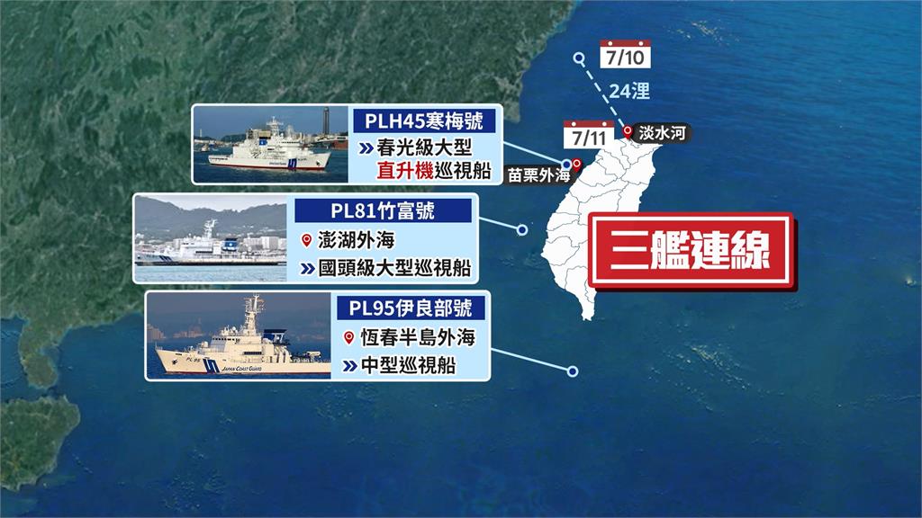 巴威颱風來襲! 日保安廳3艦行經台海「備註躲颱風」