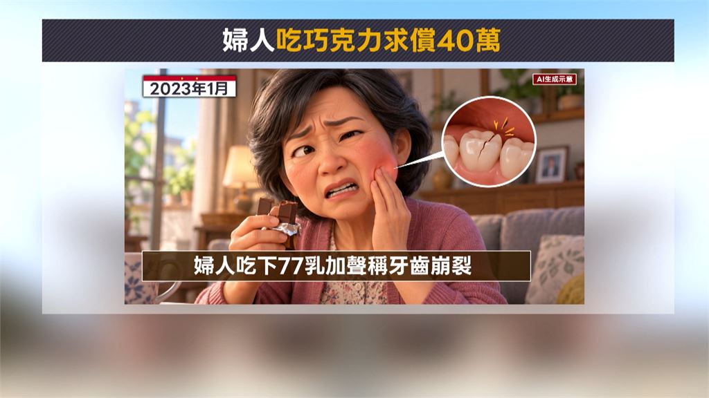 77乳加害崩牙？　婦怒求償40萬結果大逆轉
