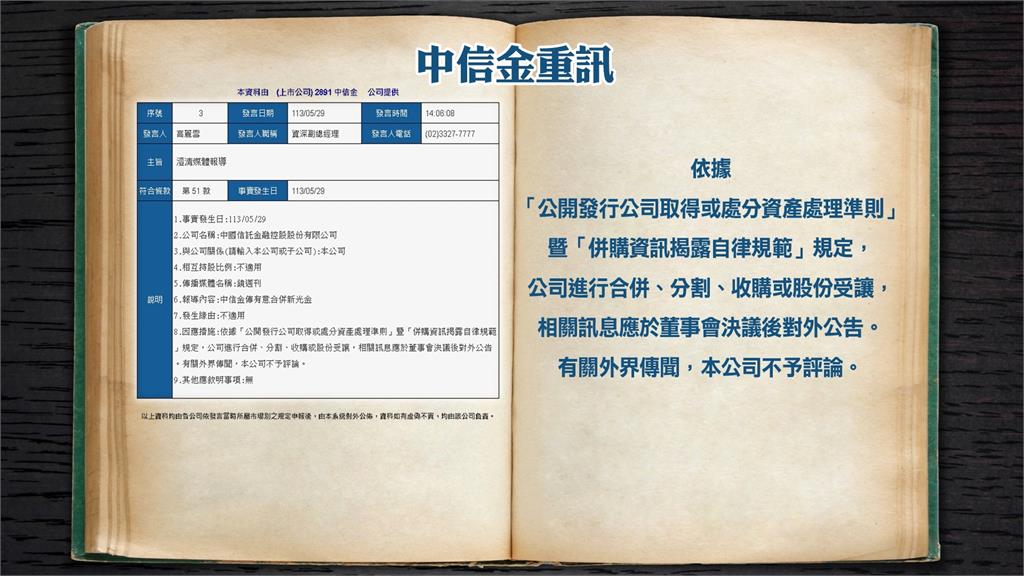 「台新金併新光金」殺出程咬金? 傳中信金有意併購 新光金重訊闢謠