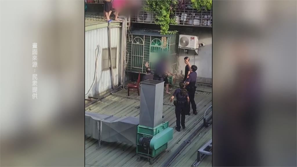失聯移工擔心被抓異想天開 爬三層樓高鐵皮屋躲藏