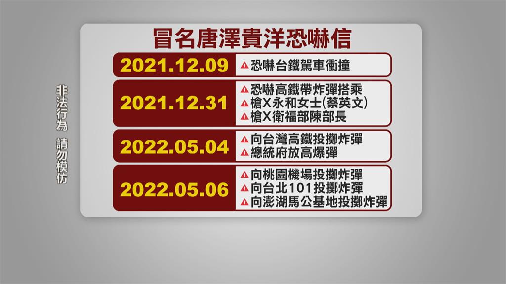 署名「唐澤貴洋」恐嚇信又來! 指名對唐鳳不利