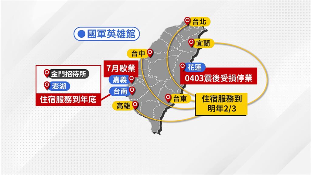 緩衝期到！登記旅館業難　國軍英雄館「住宿」吹熄燈號