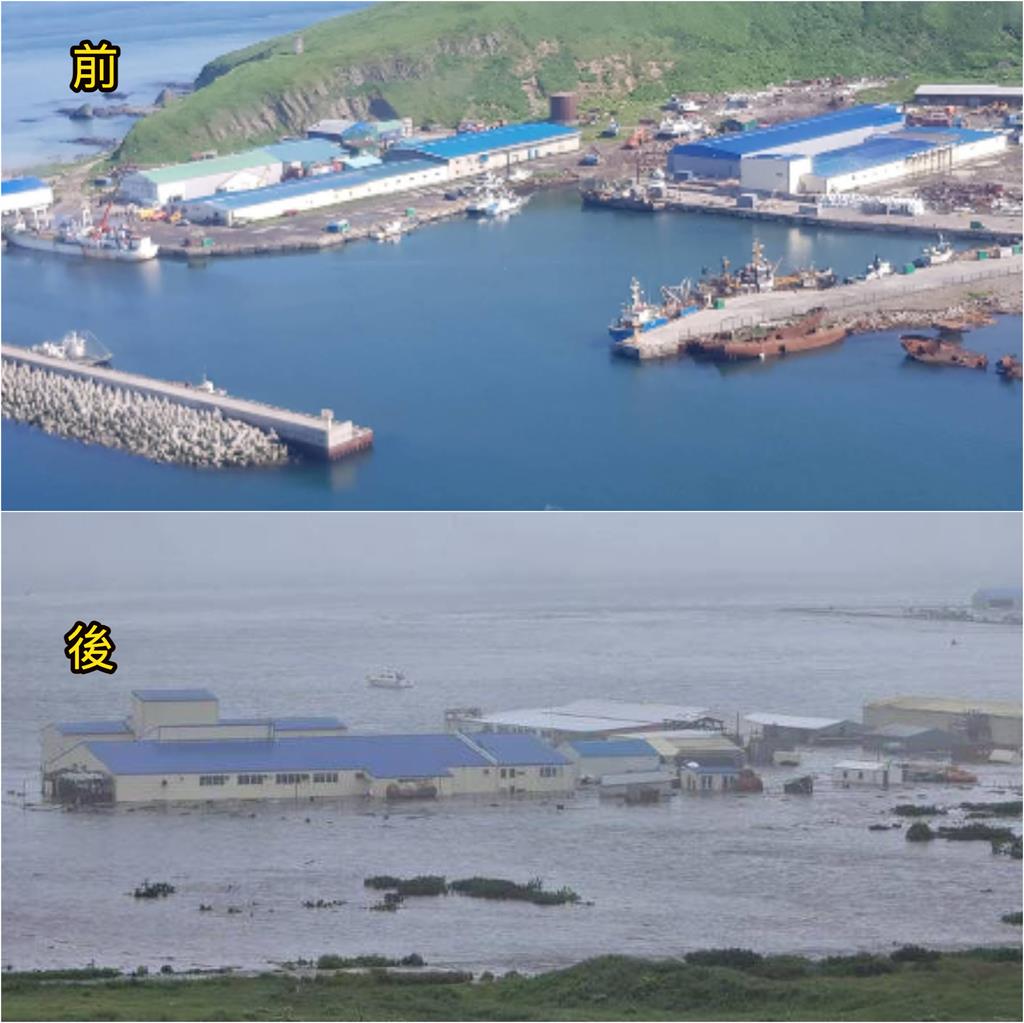 海嘯直撞俄羅斯港口小鎮!規模8.8強震前後「驚人對比」空拍照曝光