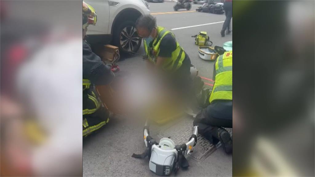 台中死亡車禍！騎士「勾到女童腳踏車」遭追撞捲車底亡
