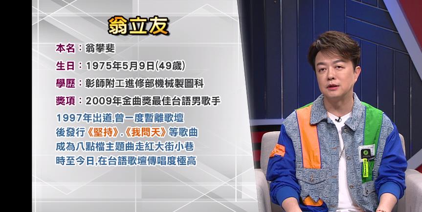 翁立友回娘家了!憶跨入歌壇竟與「枕頭」有關現場開金口唱2大經典