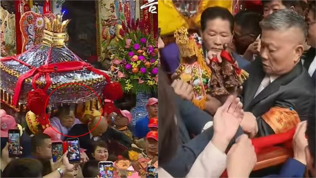大甲媽才連出2意外！顏清標現身中國媽祖廟「做1事被拍」同框中共背景女星