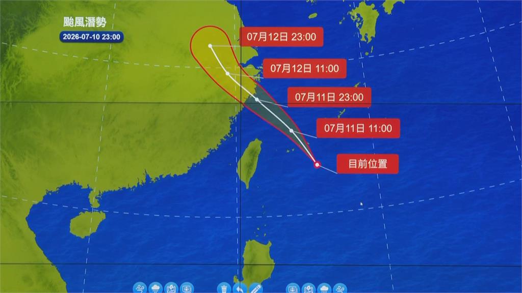 快新聞／「巴威」暴風圈將觸陸！北台慎防12級強風　明日整天風強雨驟