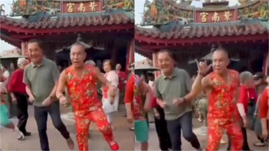吊車大王「拉紫南宮主委」跳超扯舞！認收「招財1物」50萬人圍觀羨慕了