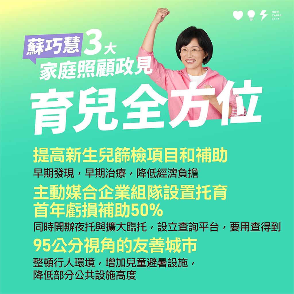 快新聞／國際家庭日秀廚藝！蘇巧慧推「三大照顧政見」：用家人心情當新北最強後盾