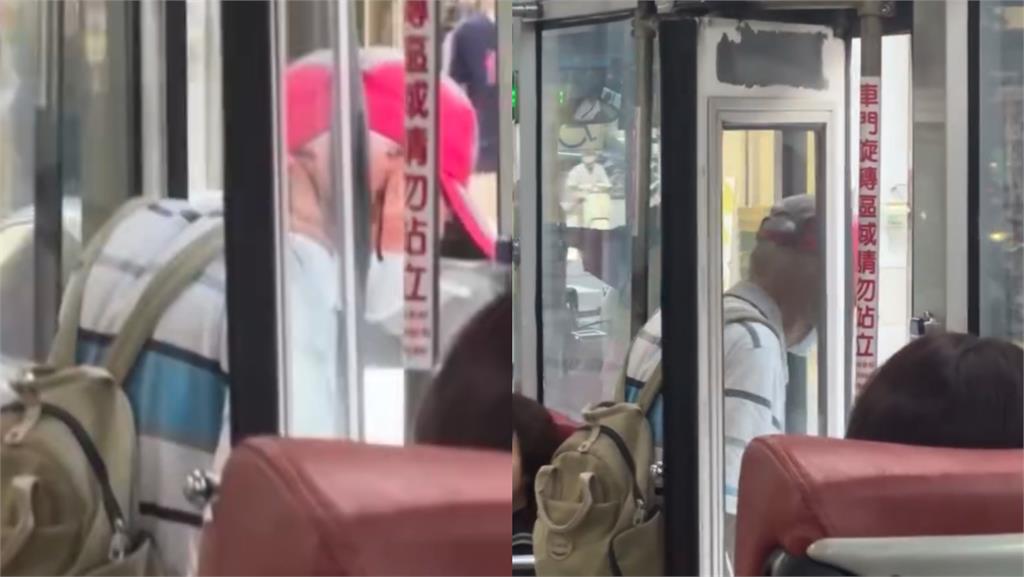 70歲阿公遭車門「死夾頭殼30秒」全車尖叫!司機照開車還反嗆…驚悚畫面曝光