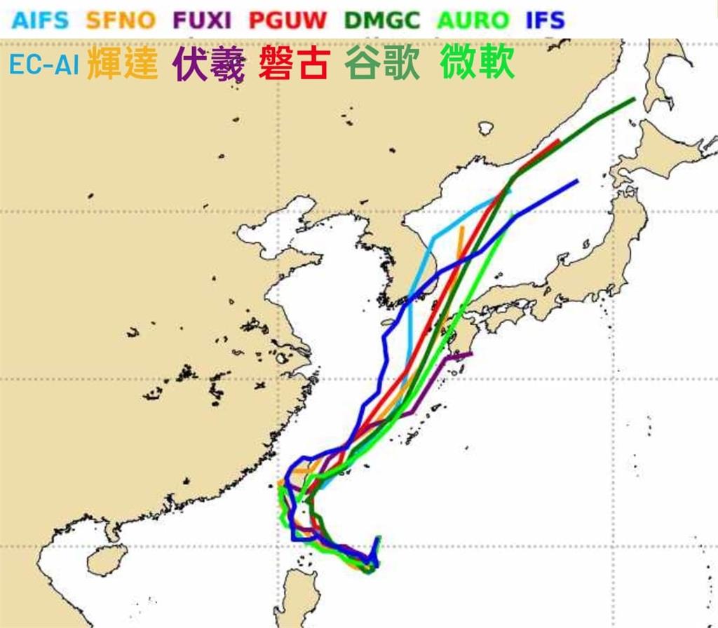 輝達AI早料到「山陀兒鬼切滯留」！網看「路徑預測圖」嚇壞：準到有點可怕