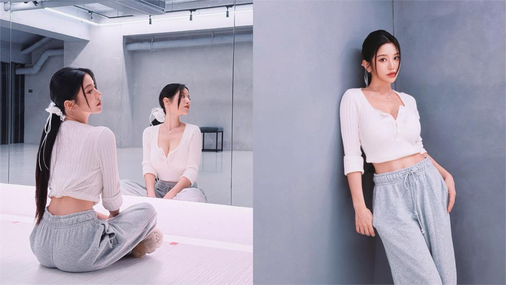 蔡瑞雪練舞室穿搭「中空挖大U」炸出雪球!「川字馬甲線」狂炸…網暈爛