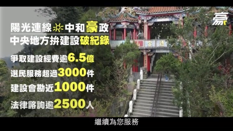 張志豪推首支競選連任影片！挑戰中和神山烘爐地「1137階梯」