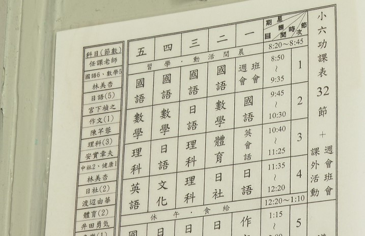 穿日式制服讀注音課本　一窺日本大阪中華學校
