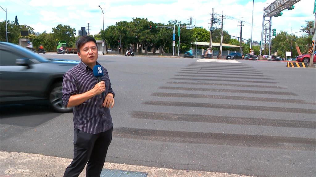 兒童新樂園旁驚爆「斷頭斑馬線」！走到一半就沒了　里長氣炸PO網