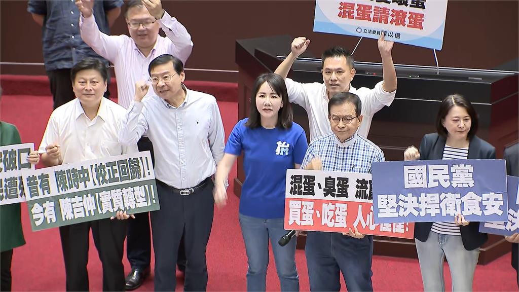 陳建仁專案報告進口蛋成效 立院開議首日為食安爭議致歉