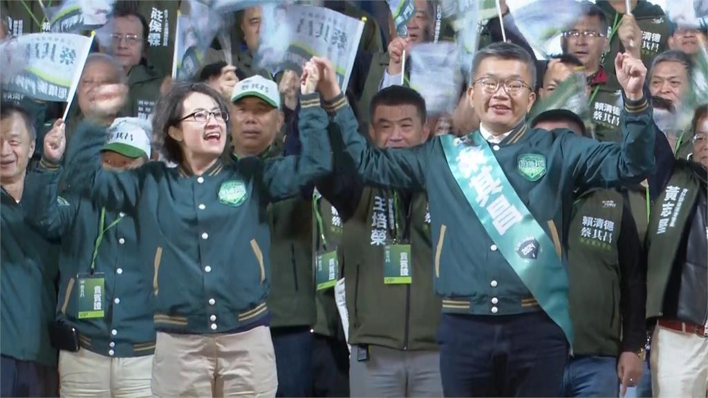 蔡其昌.賴清德聯合競總成立 上萬支持者不畏低溫相挺