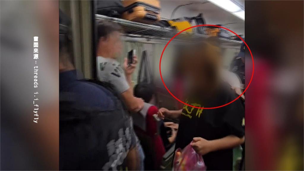 誇張！女子搭火車逃票占位　疑在車廂內抽菸遭強制下車