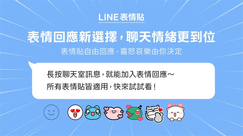 已讀不尷尬LINE「表情回應功能」進化　限量「天選之人」搶先用！