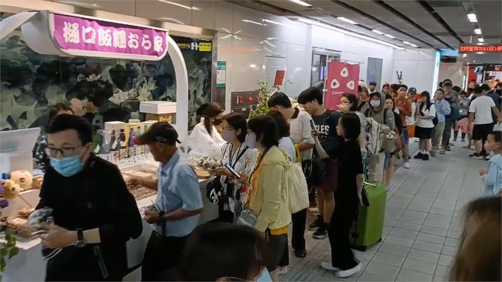 飯糰店左營捷運站重開幕　大蜜柑站長來相挺