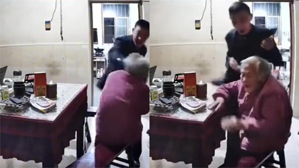 中國93歲老母親遭逆子暴行！他抓髮、搧巴掌「壓在地狂揍」畫面瘋傳引眾怒