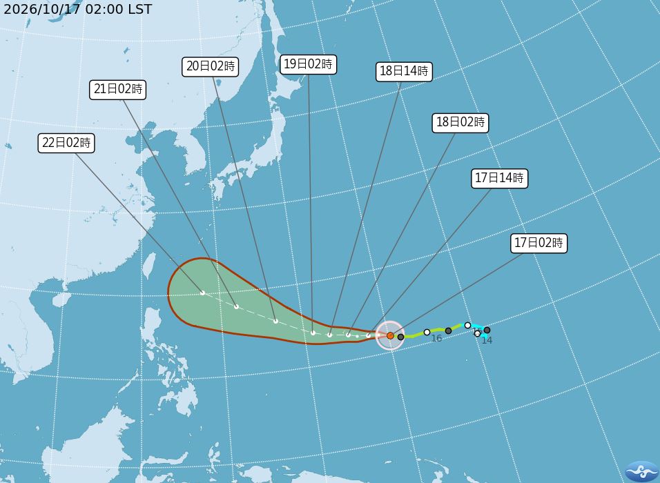 薔琵颱風狂逼近「鎖定台灣」時間曝光！專家揭最新路徑「2地區」風雨恐炸裂增強