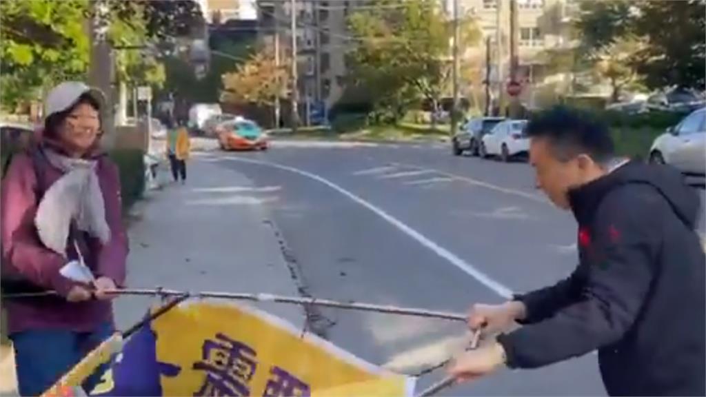 習近平人還沒到美國「中共黑衣人」對法輪功動手！「爆粗口、踹踢」惡行畫面流出…