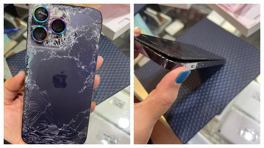 客稱iPhone「碰到軟墊還摔壞」喊退錢　店員一看快哭了