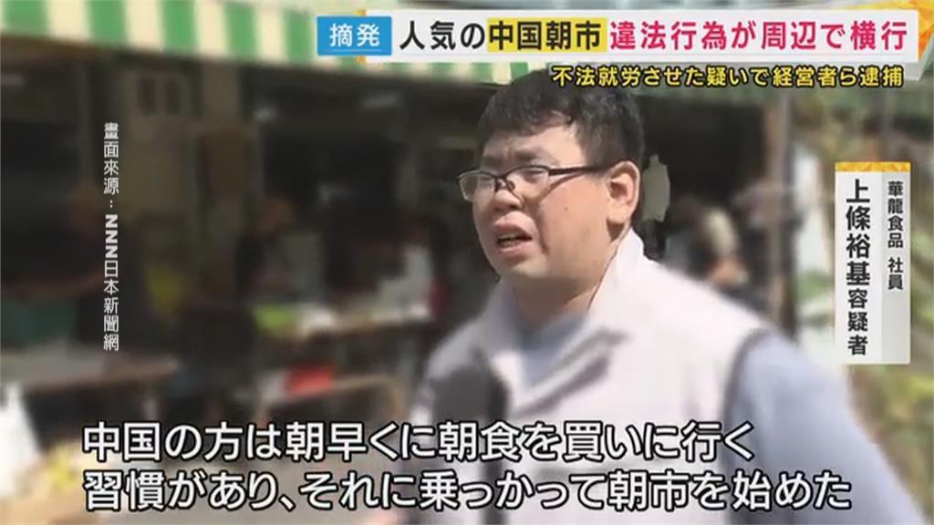 大阪「中國早市」亂象叢生 業者雇用非法居留者被捕